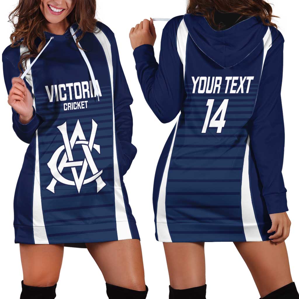 Custom Victoria Cricket Hoodie Dress Go Champions - Sporty Style