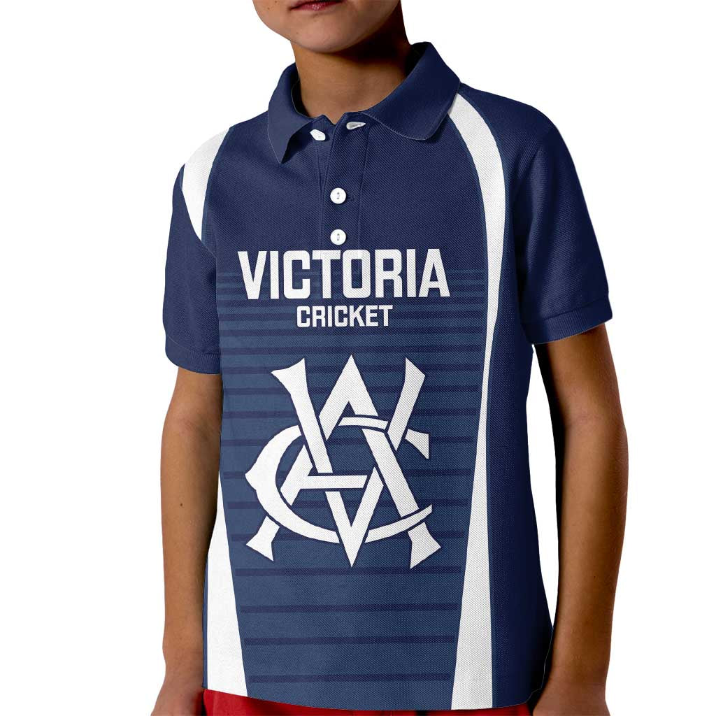 Custom Victoria Cricket Kid Polo Shirt Go Champions - Sporty Style