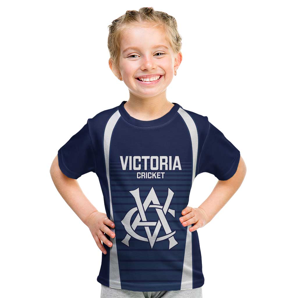 Custom Victoria Cricket Kid T Shirt Go Champions - Sporty Style