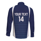 Custom Victoria Cricket Long Sleeve Button Shirt Go Champions - Sporty Style