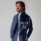 Custom Victoria Cricket Long Sleeve Polo Shirt Go Champions - Sporty Style