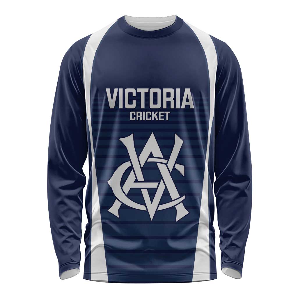 Custom Victoria Cricket Long Sleeve Shirt Go Champions - Sporty Style