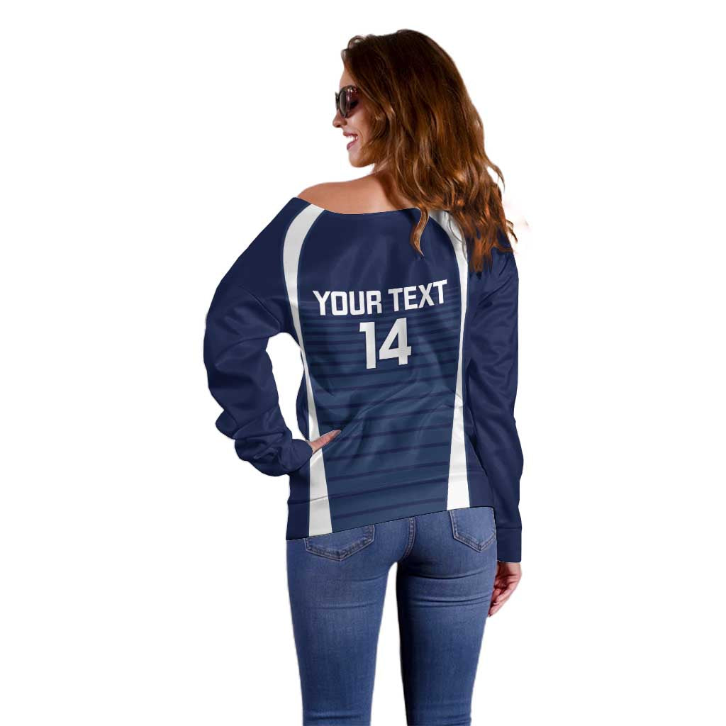 Custom Victoria Cricket Off Shoulder Sweater Go Champions - Sporty Style