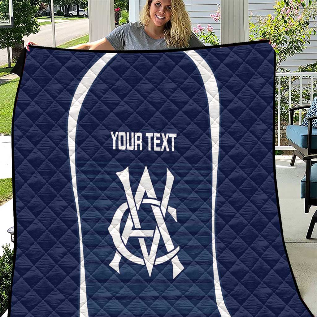 Custom Victoria Cricket Quilt Go Champions - Sporty Style