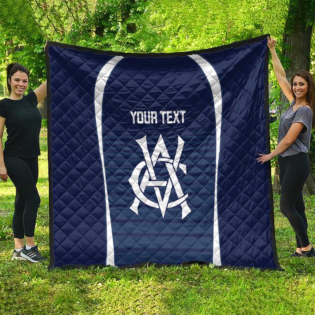 Custom Victoria Cricket Quilt Go Champions - Sporty Style