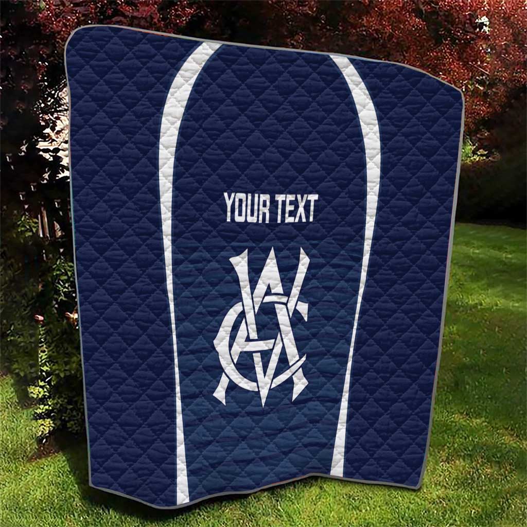 Custom Victoria Cricket Quilt Go Champions - Sporty Style