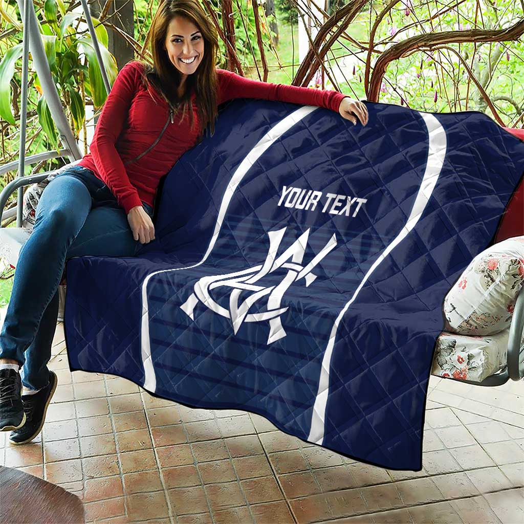 Custom Victoria Cricket Quilt Go Champions - Sporty Style