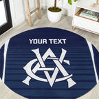 Custom Victoria Cricket Round Carpet Go Champions - Sporty Style