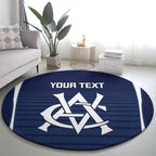 Custom Victoria Cricket Round Carpet Go Champions - Sporty Style
