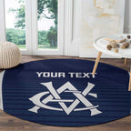 Custom Victoria Cricket Round Carpet Go Champions - Sporty Style