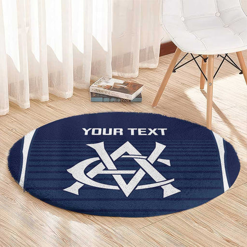 Custom Victoria Cricket Round Carpet Go Champions - Sporty Style