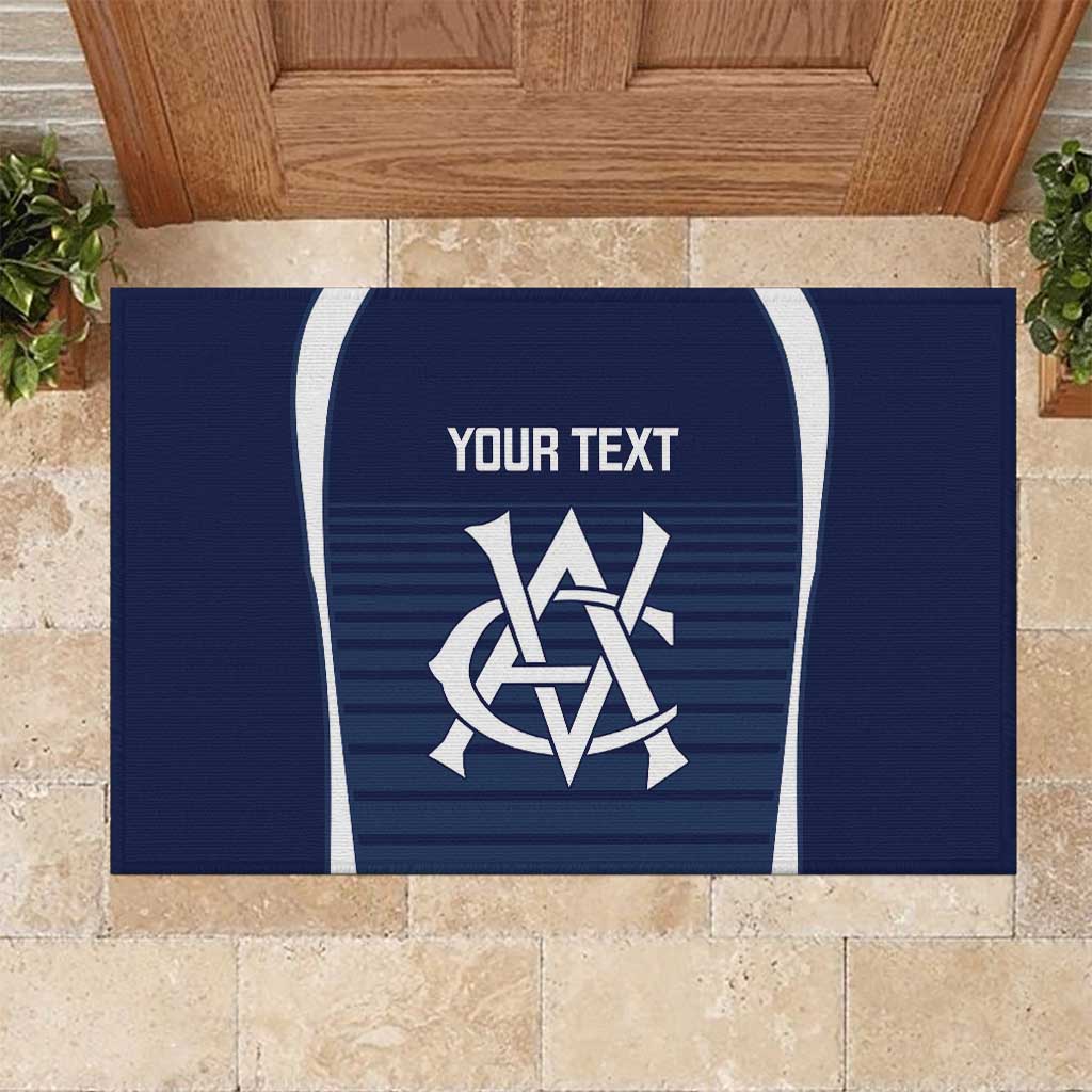Custom Victoria Cricket Rubber Doormat Go Champions - Sporty Style