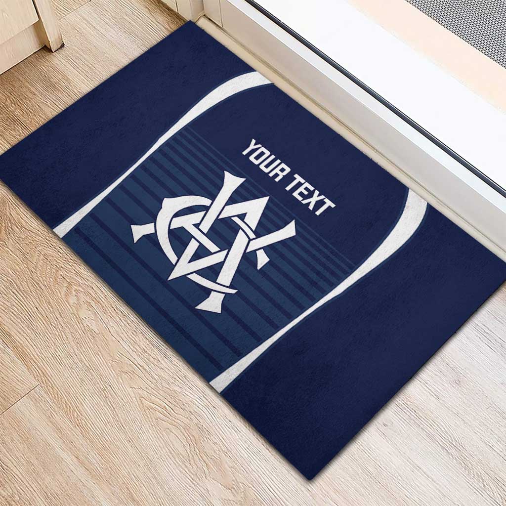 Custom Victoria Cricket Rubber Doormat Go Champions - Sporty Style