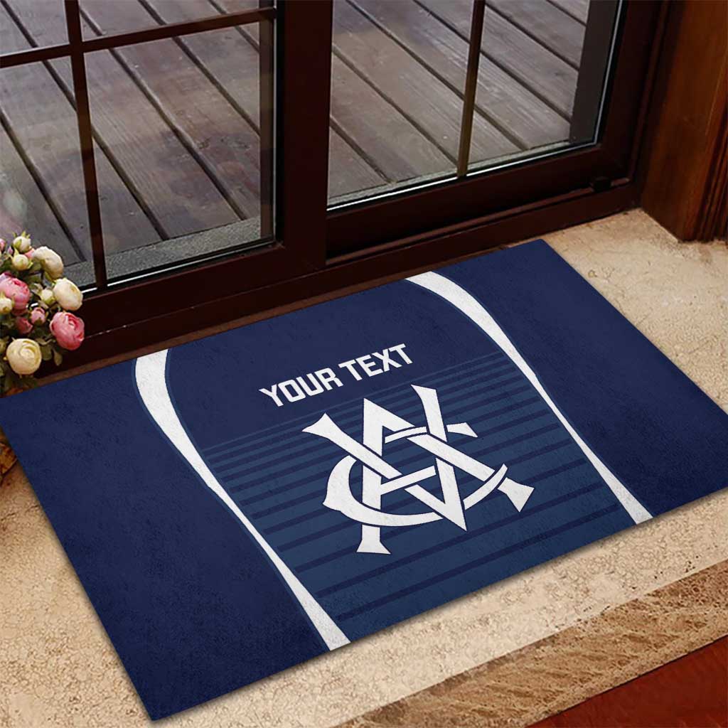 Custom Victoria Cricket Rubber Doormat Go Champions - Sporty Style