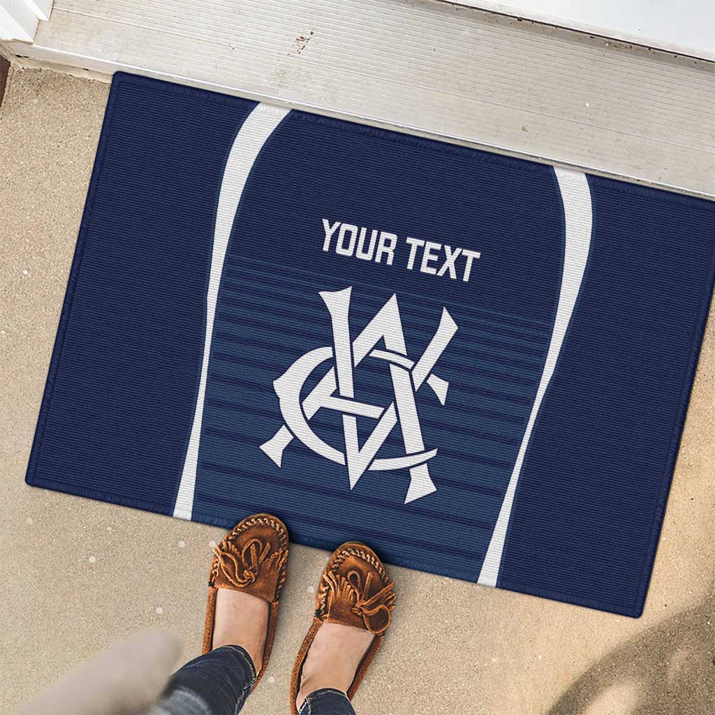 Custom Victoria Cricket Rubber Doormat Go Champions - Sporty Style