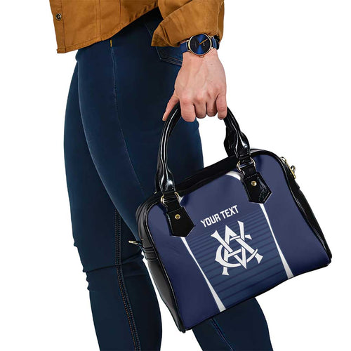 Custom Victoria Cricket Shoulder Handbag Go Champions - Sporty Style