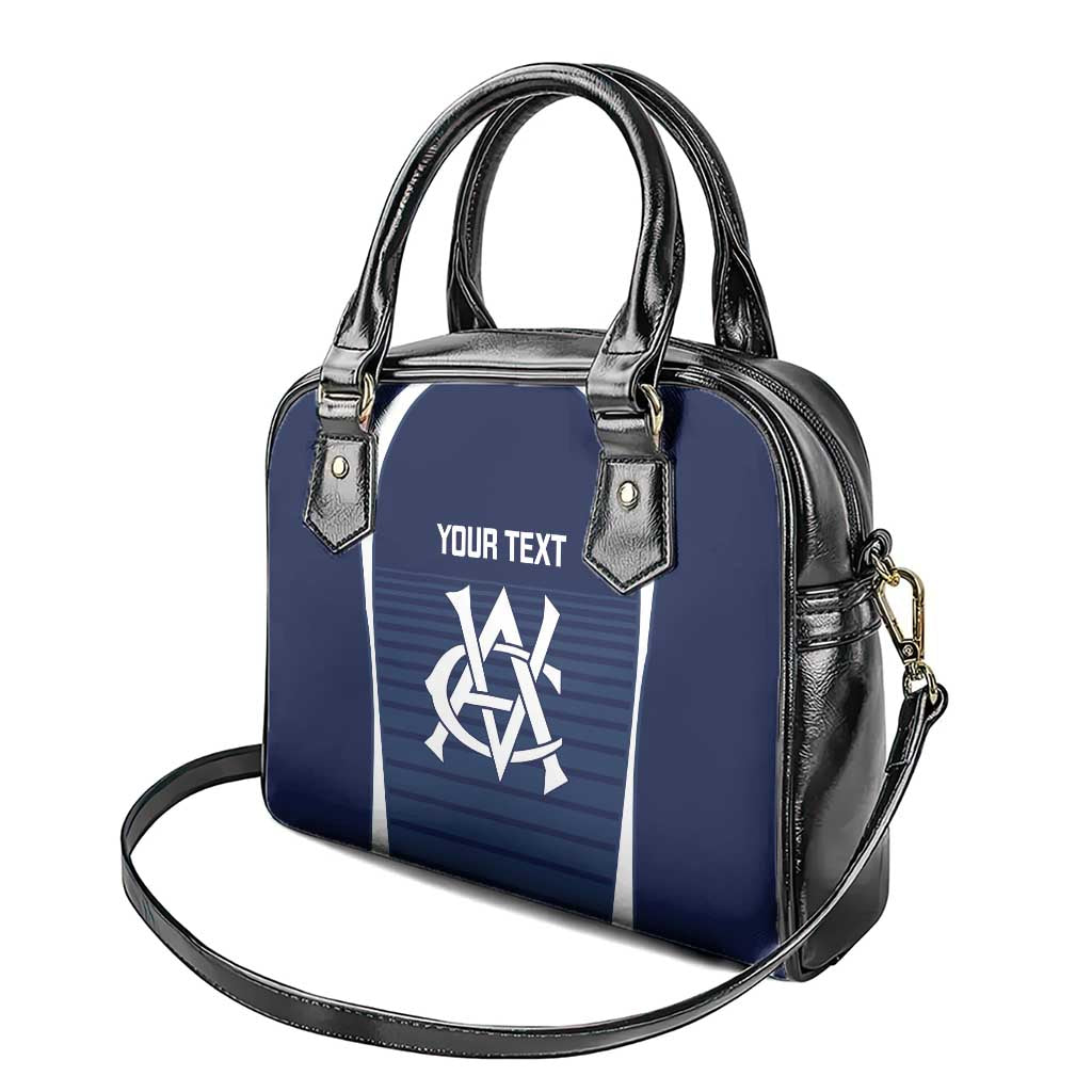 Custom Victoria Cricket Shoulder Handbag Go Champions - Sporty Style