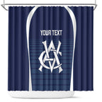 Custom Victoria Cricket Shower Curtain Go Champions - Sporty Style