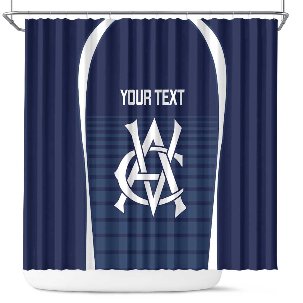 Custom Victoria Cricket Shower Curtain Go Champions - Sporty Style