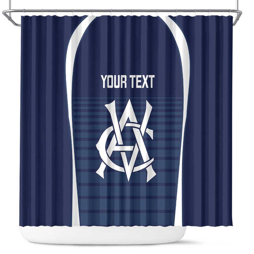 Custom Victoria Cricket Shower Curtain Go Champions - Sporty Style