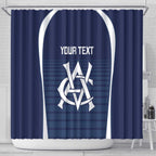 Custom Victoria Cricket Shower Curtain Go Champions - Sporty Style