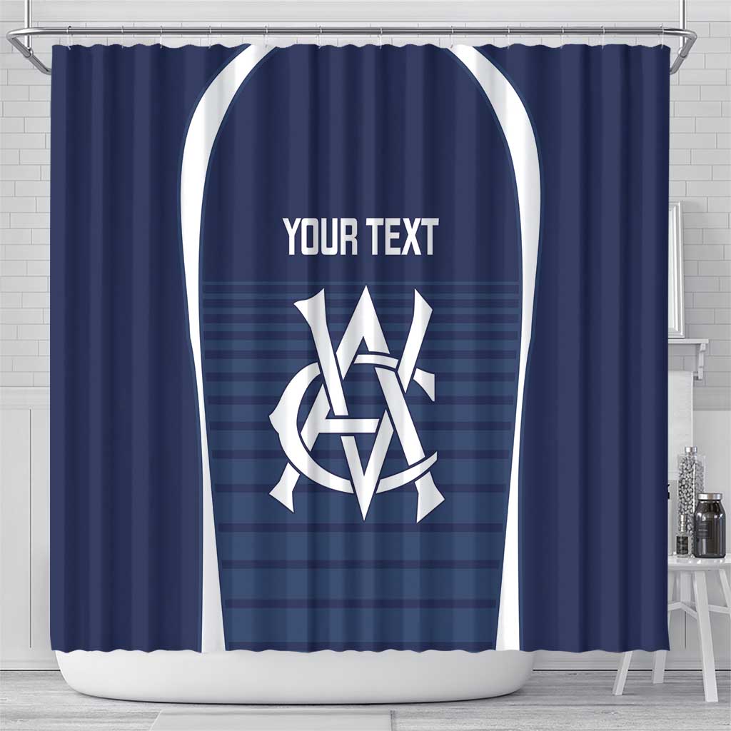 Custom Victoria Cricket Shower Curtain Go Champions - Sporty Style