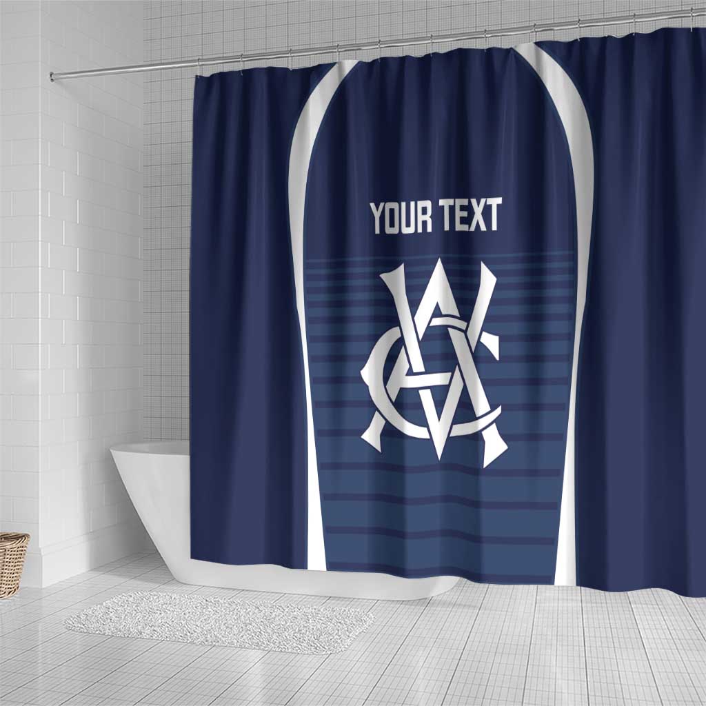 Custom Victoria Cricket Shower Curtain Go Champions - Sporty Style