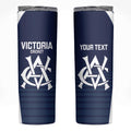 Custom Victoria Cricket Skinny Tumbler Go Champions - Sporty Style