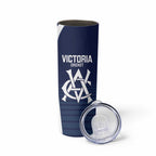 Custom Victoria Cricket Skinny Tumbler Go Champions - Sporty Style