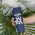 Custom Victoria Cricket Skinny Tumbler Go Champions - Sporty Style