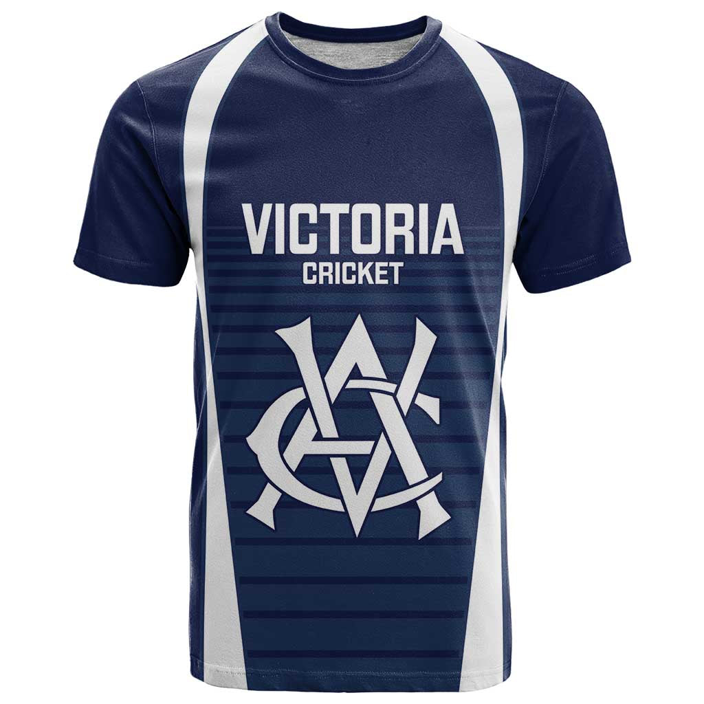 Custom Victoria Cricket T Shirt Go Champions - Sporty Style