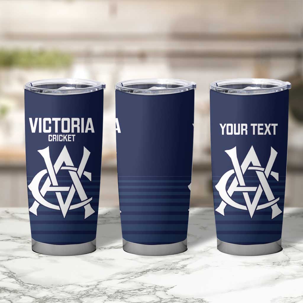 Custom Victoria Cricket Tumbler Cup Go Champions - Sporty Style