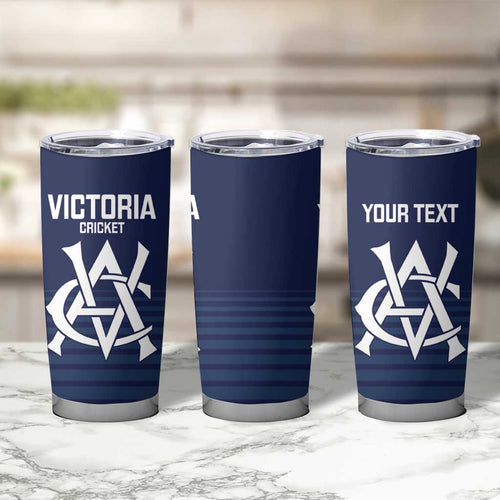 Custom Victoria Cricket Tumbler Cup Go Champions - Sporty Style
