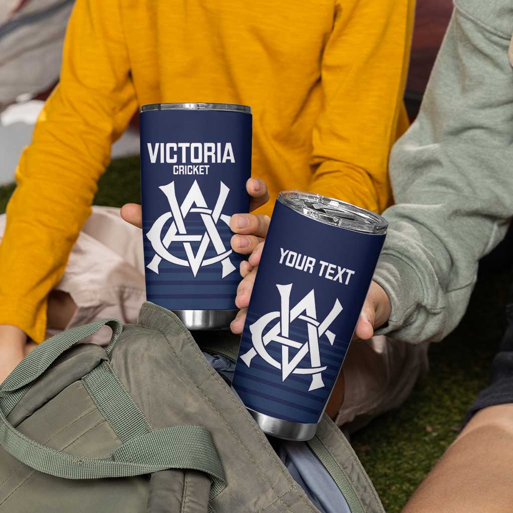 Custom Victoria Cricket Tumbler Cup Go Champions - Sporty Style