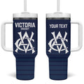 Custom Victoria Cricket Tumbler With Handle Go Champions - Sporty Style