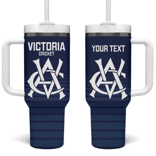 Custom Victoria Cricket Tumbler With Handle Go Champions - Sporty Style