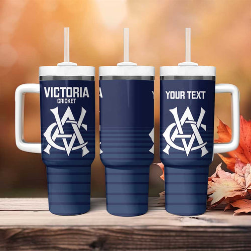 Custom Victoria Cricket Tumbler With Handle Go Champions - Sporty Style
