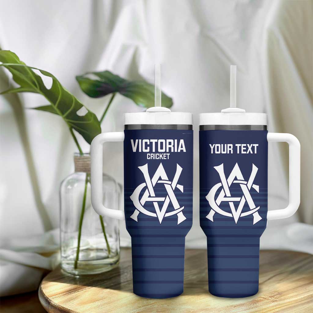Custom Victoria Cricket Tumbler With Handle Go Champions - Sporty Style