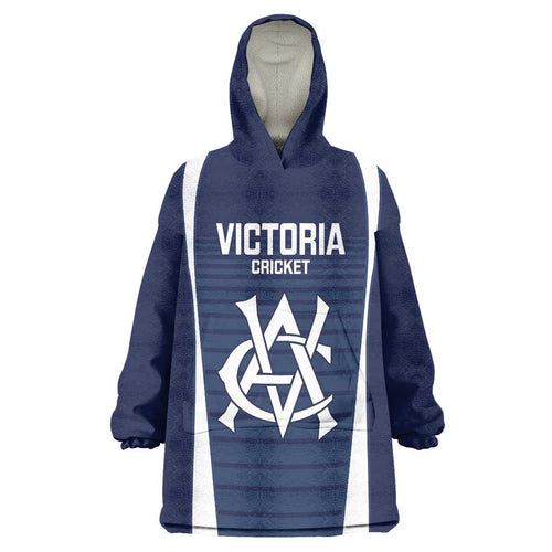 Custom Victoria Cricket Wearable Blanket Hoodie Go Champions - Sporty Style