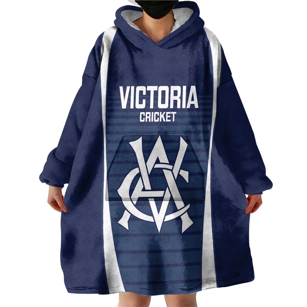 Custom Victoria Cricket Wearable Blanket Hoodie Go Champions - Sporty Style