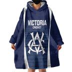 Custom Victoria Cricket Wearable Blanket Hoodie Go Champions - Sporty Style