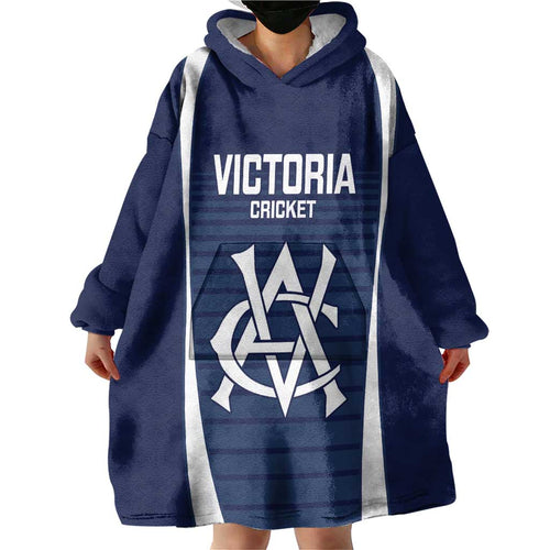 Custom Victoria Cricket Wearable Blanket Hoodie Go Champions - Sporty Style