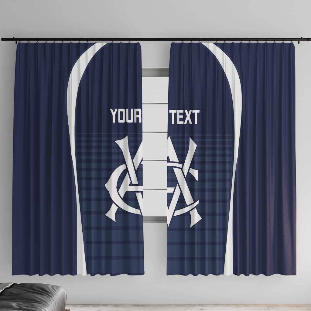 Custom Victoria Cricket Window Curtain Go Champions - Sporty Style