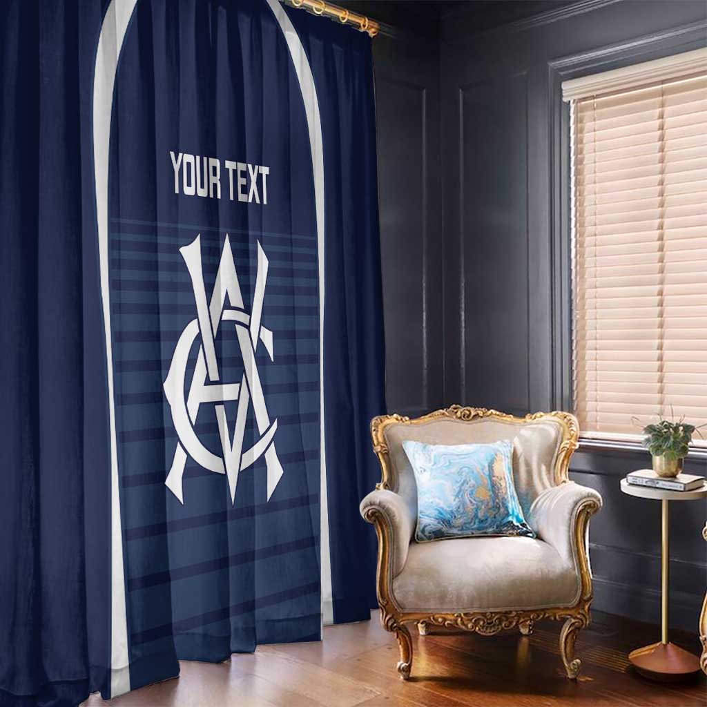 Custom Victoria Cricket Window Curtain Go Champions - Sporty Style