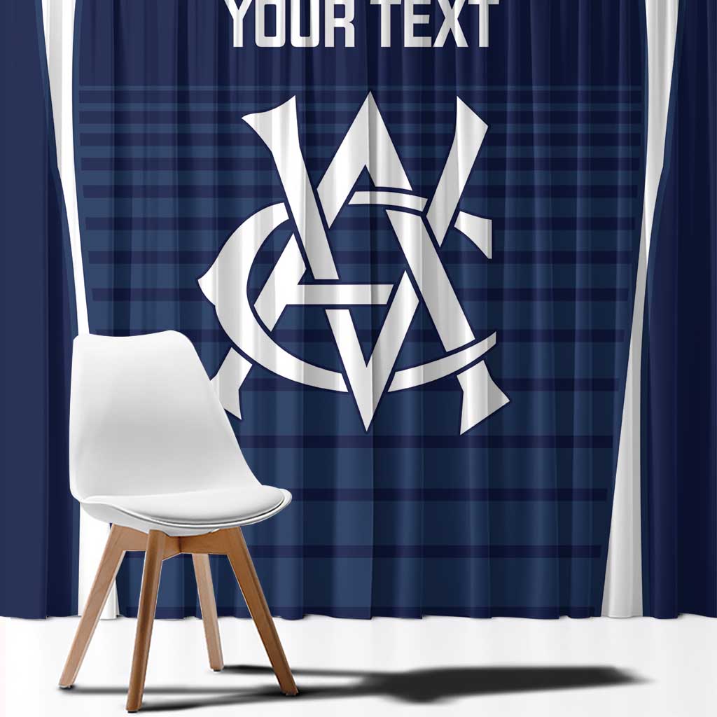 Custom Victoria Cricket Window Curtain Go Champions - Sporty Style