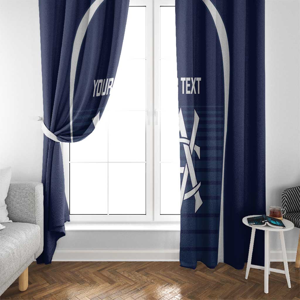Custom Victoria Cricket Window Curtain Go Champions - Sporty Style