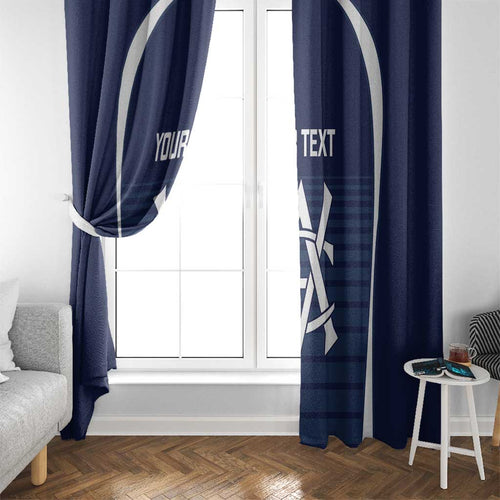 Custom Victoria Cricket Window Curtain Go Champions - Sporty Style