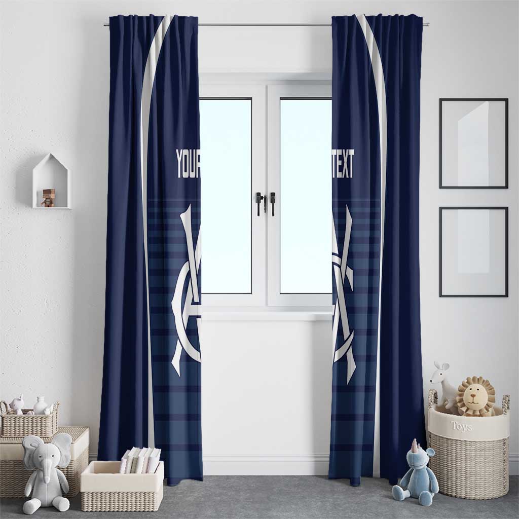 Custom Victoria Cricket Window Curtain Go Champions - Sporty Style