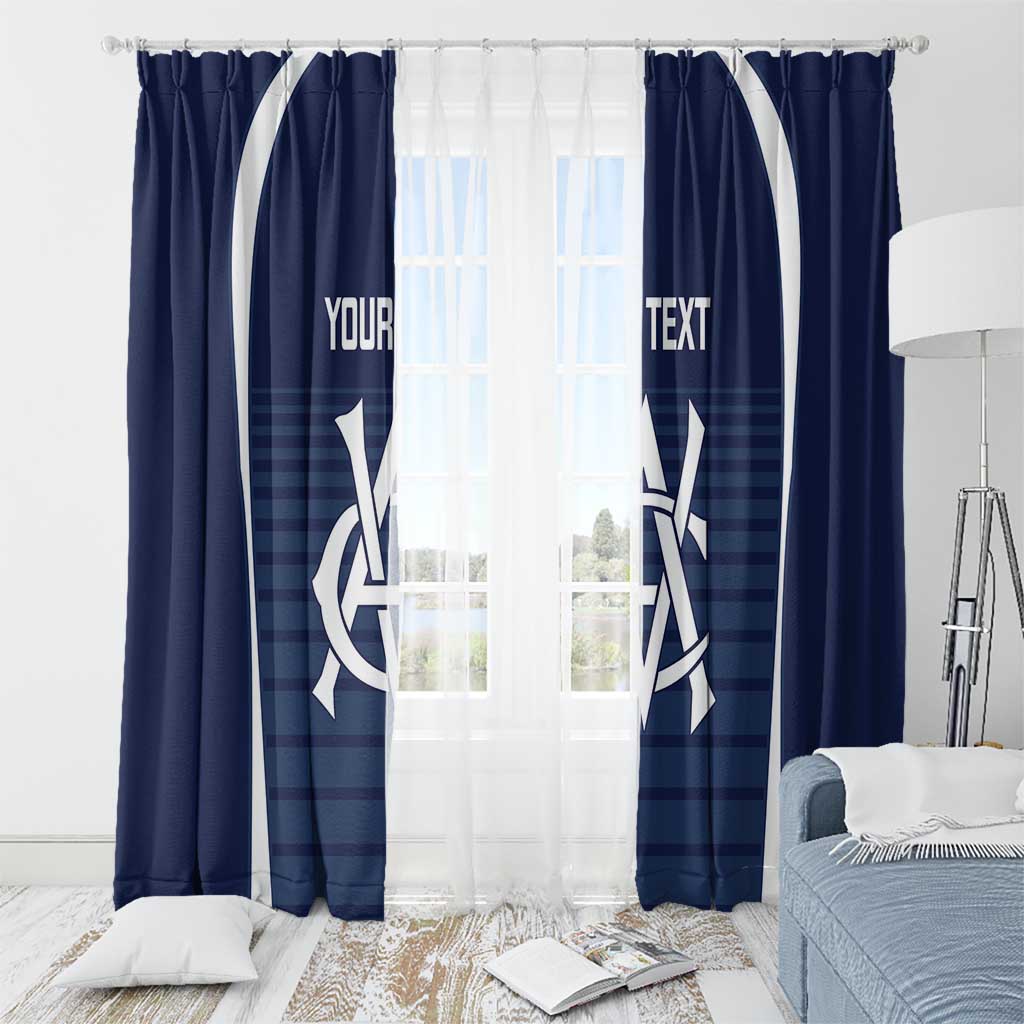 Custom Victoria Cricket Window Curtain Go Champions - Sporty Style
