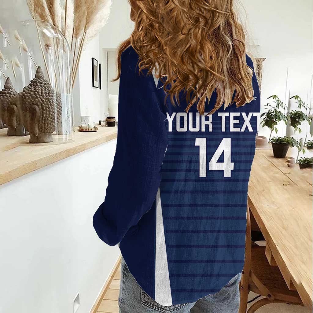 Custom Victoria Cricket Women Casual Shirt Go Champions - Sporty Style